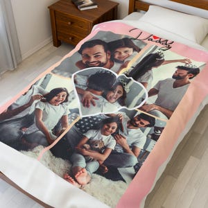 Love Daddy Blanket Cozy Gift from Kids to Dad Soft Throw for Fathers Birthday Fathers Day or Just Because Gift for the Best Dad Ever