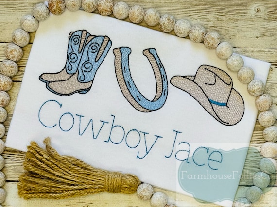 Boys Cowboy Shirt, First Birthday Outfit, My First Rodeo Shirt, 1st Birthday, Personalized Birthday Shirt, Western Bday Party Shirt