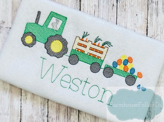 Boys Easter Tractor Shirt, Easter Bunny Embroidered, Toddler Easter Outfit, Baby Easter Shirt, Kids Spring Shirt, Easter Applique Shirt