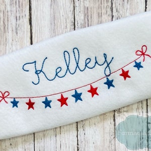 Girls 4th of July Shirt, Sparkler Outfit for Toddler, Firework Shirt, Independence Day Shirt, Embroidered USA Shirt, American Flag Shirt Bild 1