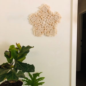 Mara / mid-sized macrame mandala wall-hanging