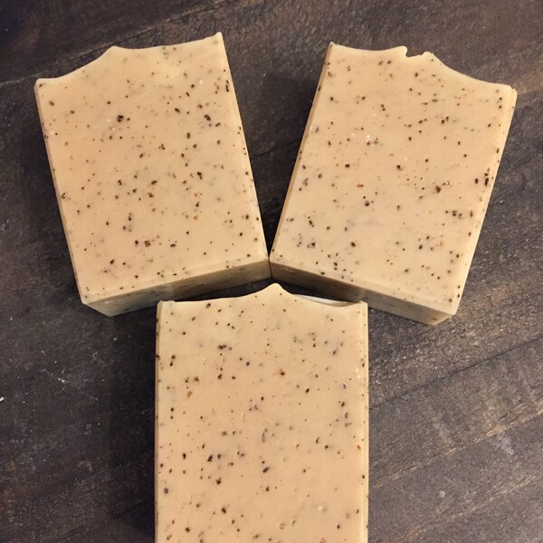 Kitchen Coffee Scrub ~ Cold Process Soap ~ Natural Soap ~ Palm Free Soap ~ Coffee Soap