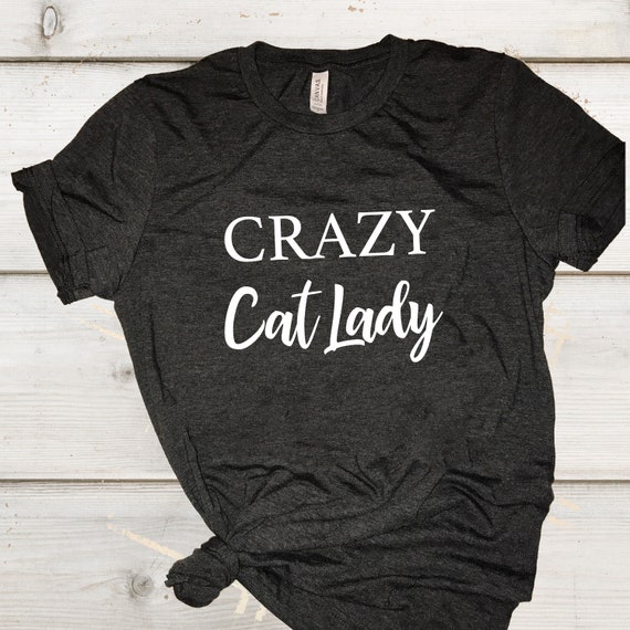 cat lady t shirt