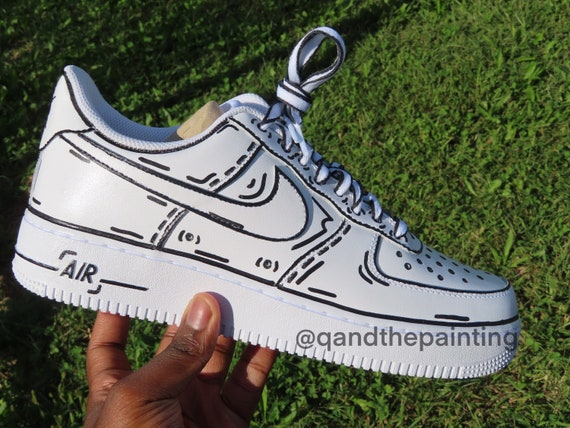 Nike Air Force 1 Custom Cartoon Design 