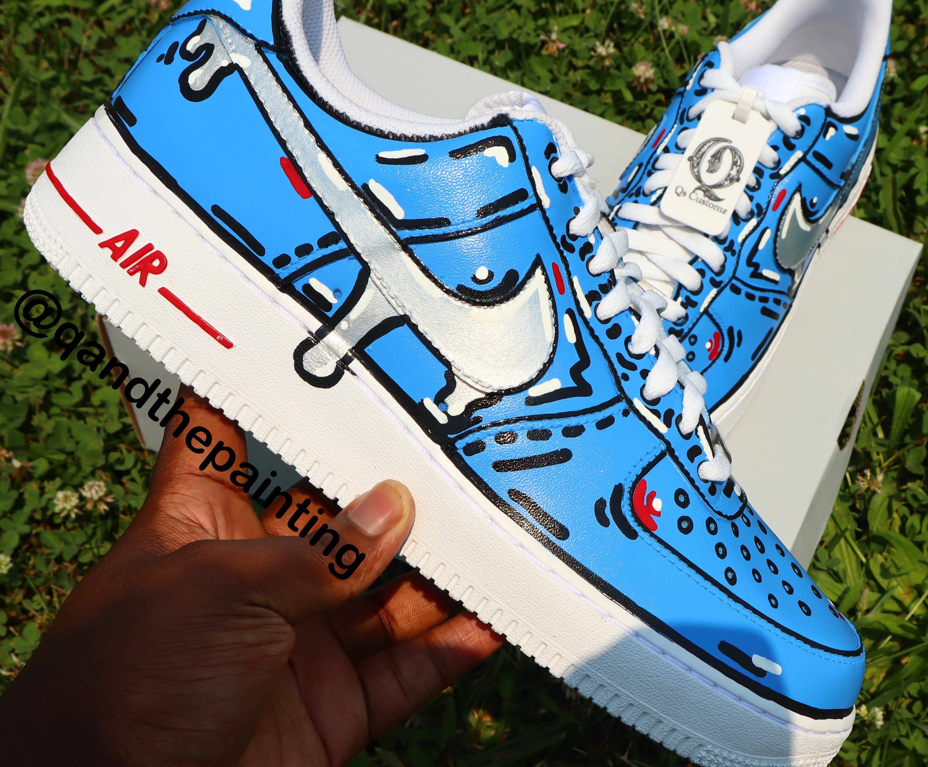 Custom CARTOON Off White Air Force 1's! 