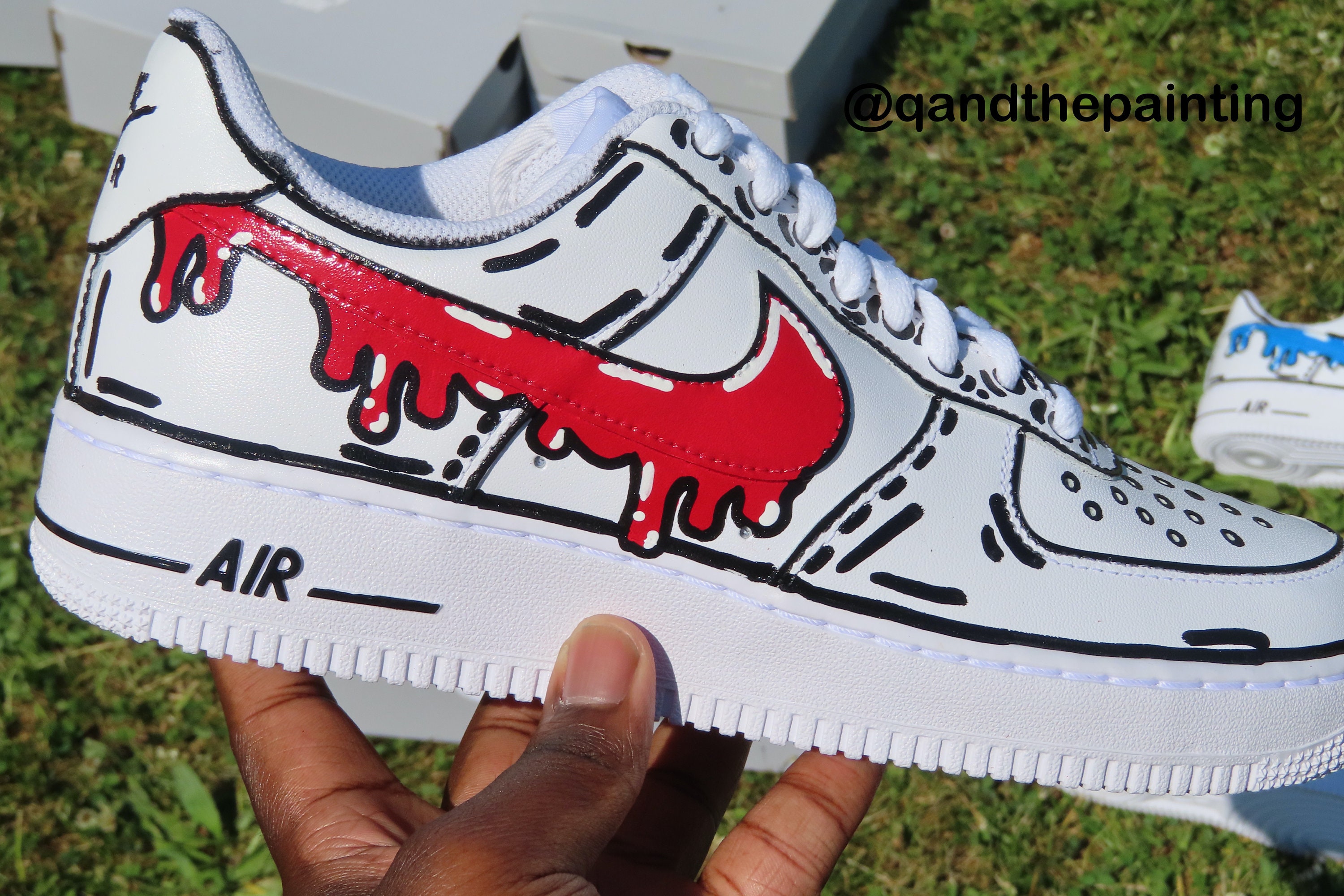 custom nike air force 1 drip creationz