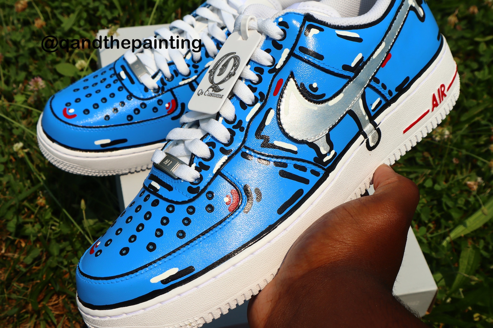 Nike Air Force Custom Cartoon Off-White Inspired | Etsy