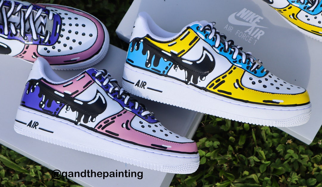pink and yellow air force 1