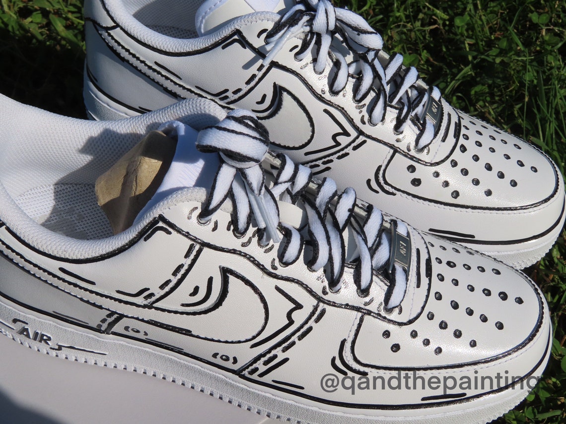 custom nike air force 1 cartoon