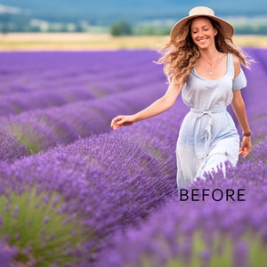 PHOTOSHOP PAINTERLY ACTION Painterly Portrait Action Collection for Photoshop, Painterly Editing Photoshop Action with Dodge and Burn Action