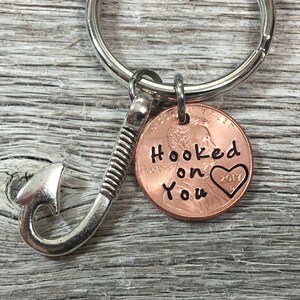 Anniversary Gift, Valentines Day Gift, Boyfriend Keychain, Anniversary Gifts For Men, Gift For Him, Penny Keychain, Girlfriend Gift