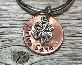 Penny Keychain, 16th Birthday Gift, Birthday for Him, Birthday for Her, Birthday Boy, New Car Gift, Lucky Penny, Sweet 16 Birthday