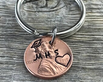 Graduation 2024, Lucky Penny Keychain, Graduation Gift, College Graduation, Gifts for Graduation, Graduation Cap, Graduation Favors