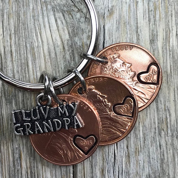 Keychain for Grandpa Etsy