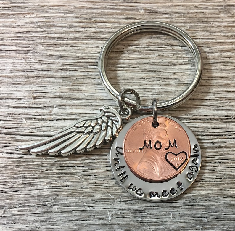Funeral Gift Memorial Keychain Remembrance of Someone Special Loss of Loved One, In Memory of Memorial Gift Penny From Heaven