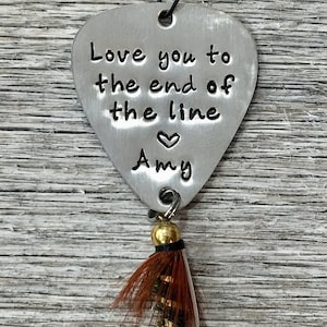 Mens Valentine Gifts Personalized Fishing Lure I Love You More