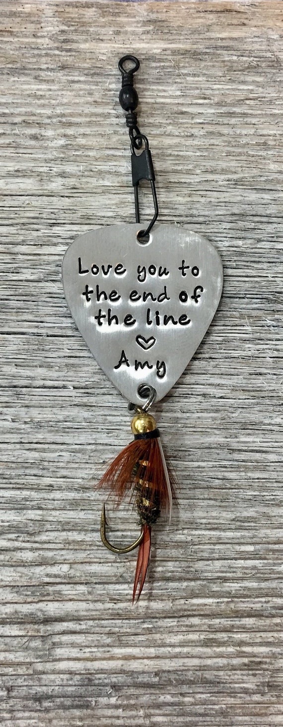 Gifts for Men, Valentines Day Personalized Fly Fishing Lure, Anniversary  Gift for Him, Valentines Gift for Him, , Gift for Husband, Him 