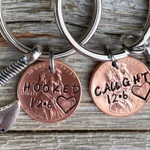 Valentines Gift, Anniversary Gift, Lucky Penny Keychain, Boyfriend Gift, Gift for Boyfriend, Couples Gift, Anniversary for Husband