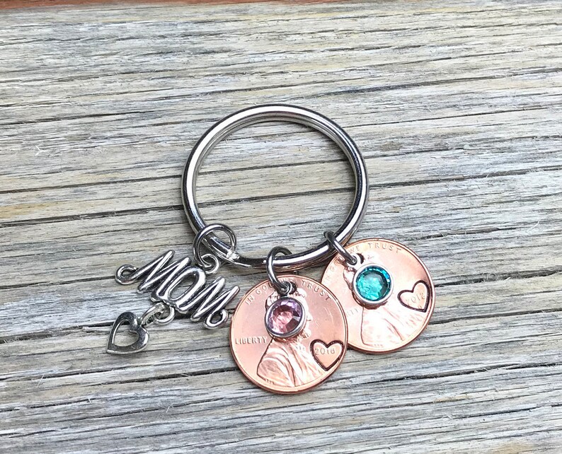 Mothers Keychain Personalized Keychain Mom Gift Mom Etsy