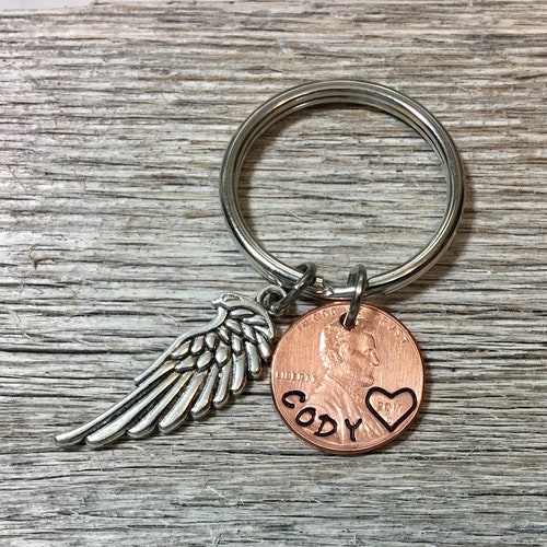 Memorial Keychain Memorial Gift Funeral Gift in Memory Of Etsy