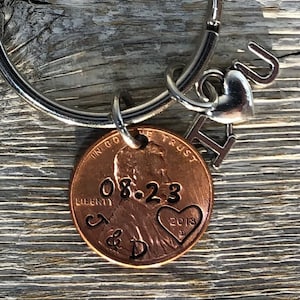 Keepsake Couples Gifts, Anniversary Gift, Lucky Penny Keychain, Husband Gift, Gift for Wife, Couples Gift, Anniversary for Husband