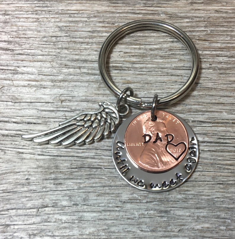 Funeral Gift Memorial Keychain Remembrance of Someone Special Loss of Loved One, In Memory of Memorial Gift Penny From Heaven