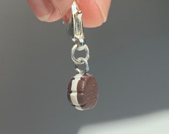 Mini Ice-cream Sandwich Polymer Clay Charm Pendant