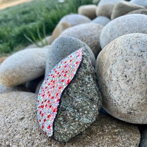 Pink and Red Crystal Geode Rock