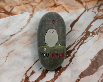 You Rock Funny Painted Rock