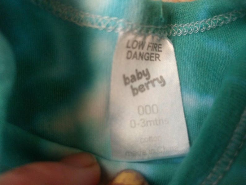bodysuit 000 UPCYCLED Unisex Baby Suit Perfectly Preloved baby suit Mermaids Dream