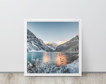 Impresión de lienzo enmarcada del Parque Nacional Banff