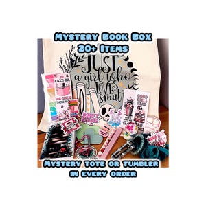 Bookish Mystery-bundels op thema – beker OF draagtas en meer dan 20 items Smut Fantasy Dark Romance Romantasy