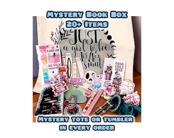 Bookish Mystery Bundles by Theme – Tumbler OR Tote & 20+ Items Smut Fantasy Dark Romance Romantasy