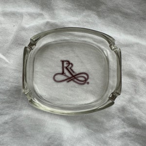 Vintage Crystal Ashtray Collection Pennsylvania Tires, RR, Dealer Show You Choose Double R Logo