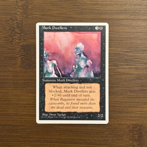 Error de fábrica Murk Dwellers – Crónicas de Magic The Gathering de 1995 – Esquinas mal cortadas y descentradas