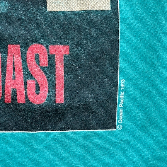 1993 Ocean Pacific 'Coast to Coast' T-shirt - image 5