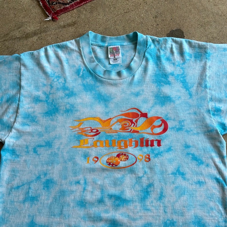 Vintage 1998 Laughlin Spring Run Blue and White Tie Dye T-shirt - Etsy