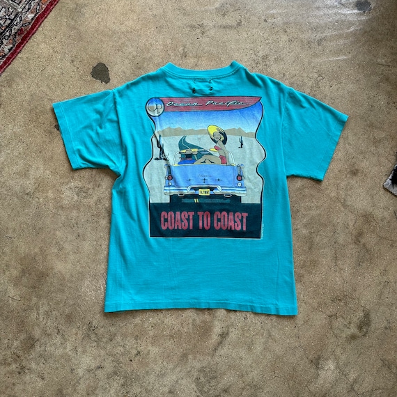 1993 Ocean Pacific 'Coast to Coast' T-shirt - image 1