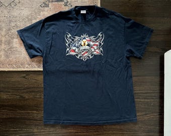 Vintage 2004 USA Bald Eagle Tennessee River Graphic T-shirt Size XL