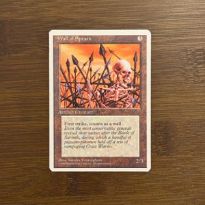Muro de Lanzas con Error de Fábrica – Crónicas de Magic the Gathering de 1995 - Esquinas Cortadas