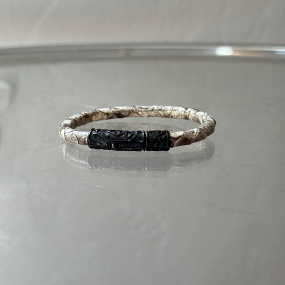 Vintage Custom Python Leather Bracelets - 2 Avail… - image 5