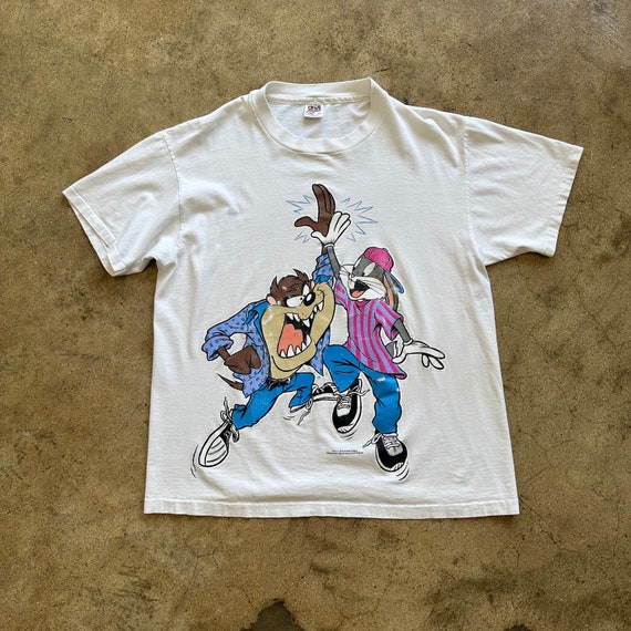 Men's Oversized Varsity Bugs Bunny License T-Shirt