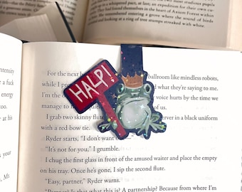 Frog with a Crown Bookmark- Magnetic