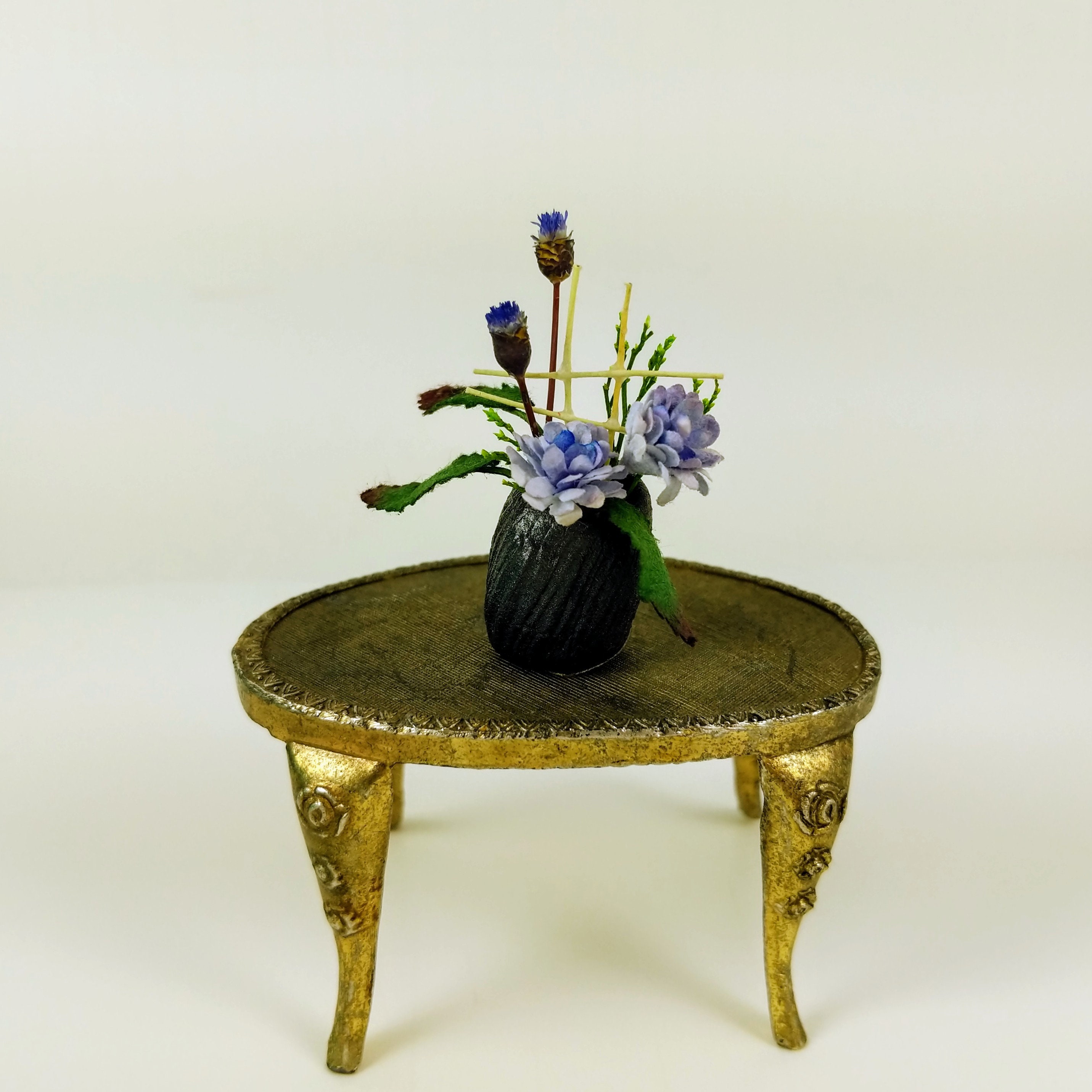 VINTAGE Artist Made GERANIUM WINDOW BOX Dollhouse Miniature From Museum