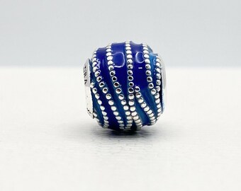 Pandora, New Bracelet Charms, Blue Wave Turquoise Charm , S925, Fully Stamped