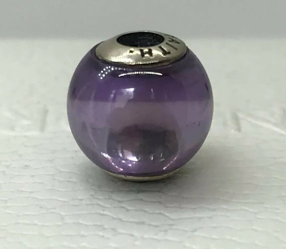Pandora amethyst charm bracelet top