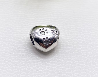 Pandora New Bracelet Charms My Sweet Pet Paw Charm Silver Sterling Silver S925 Fully Stamped