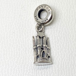 Pandora, New Bracelet Charms, Barcelona La Sagrada Familia , Sterling Silver, S925, Fully Stamped