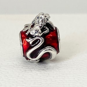 ON SALE 25% OFF Pandora, New Bracelet Charms, Mulan Mushu Charm Bead , Sterling Silver, S925, Fully Stamped