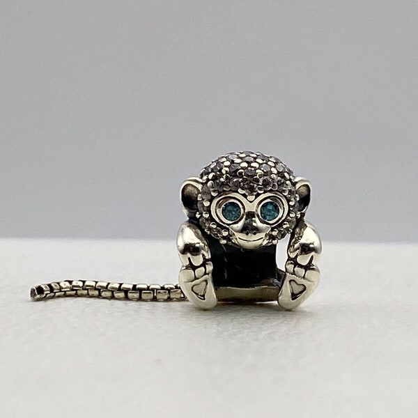 Pandora, New Bracelet Charms, Sparkling Monkey , Sterling Silver, S925, Fully Stamped